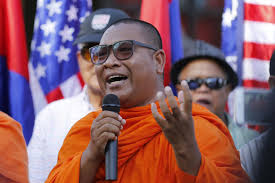 Cambodian Americans protest in Long Beach over the jailing of a political  leader in their homeland