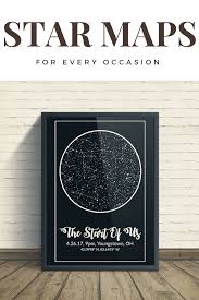 Custom Star Map Night Sky Print With Constellations Modern Map Art Homemade Anniversary Gifts Diy Gifts For Boyfriend Boyfriend Gifts