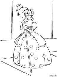 Woody cowboy coloring pages on disney toy story woody and buzz. Toy Story Coloring Page Toy Story Bo Peep All Kids Network
