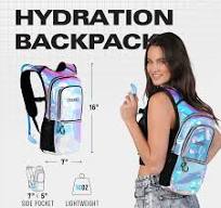 Medium Hydration Pack Backpack - 2L Water Bladder -