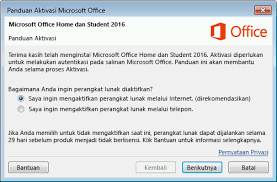 Untuk mengaktifkan microsoft office, pastikan sistem operasi windows diaktifkan. Mengaktifkan Office Dukungan Office