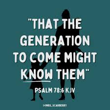  … If you are a parent, then you're going to want to read and study Psalm 78. It will hit you like a ton of