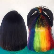 Reusable Washable Fast Hair Dye Set For All Colors Of Hair 6 Colors Hair Dyed Underneath Hidden Hair Color Rainbow Hair Color
