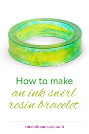 Bracelet Making Ink Swirl Resin Bracelet Tutorial Resin Obsession Resin Bracelet Resin Tutorial Resin Jewelry Diy