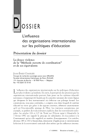 Check spelling or type a new query. Pdf L Influence Des Organisations Internationales Sur Les Politiques D Education