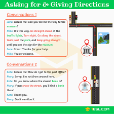 Asking For And Giving Directions English Conversations 7esl Learn English Learn English Vocabulary English Conversation Learning