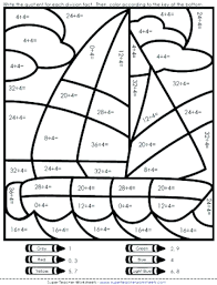 Calculated colors can also be used for navigation, to show users what the current tab is Extraordinary Maths Calculated Colouring Worksheets Image Inspirations Samsfriedchickenanddonuts