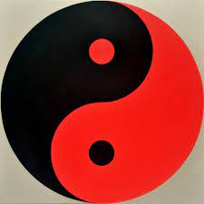 When white is used in combination with black it represents something that is clear of sharply defined with no ambiguity. Wenlan Hu Frost Black And Red Yin Yang Yin Yang Art Yin Yang Tattoos Yin Yang