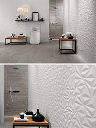787 615 просмотров • 7 янв. Bathroom Tile Ideas Install 3d Tiles To Add Texture To Your Bathroom The Geometric S Bathroom Tile Designs White Tile Bathroom Walls Trendy Bathroom Tiles