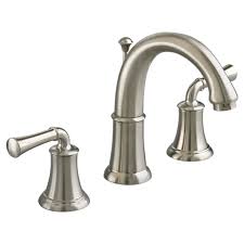 The mississippi widespread bathroom faucet with hexagonal cross handles evokes 1930's glamour with bold, refined lines and classic accents. Portsmouth 2 Handle 8 Inch Widespread High Arc Bathroom Faucet With Lever Handles American Standard