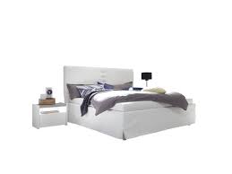 Tete de lit 160 blanc. Lit Adulte Cadre Tete De Lit 160 200 Cm Simili Cuir Blanc Aniece N 3 160 X 200 Vente De Tousmesmeubles Conforama