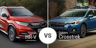 honda hr v vs subaru crosstrek