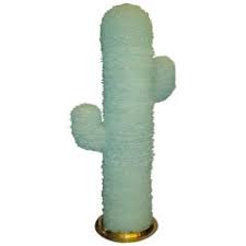 Each cactus pod, tuna and flower is cut from a sheet of copper and welded to create this unique lamp. Cactus Lamp 85 For Sale On 1stdibs