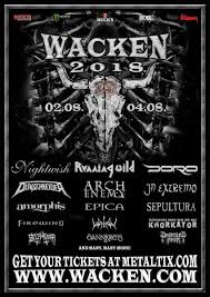 August in eine neue runde. Wacken Open Air 2018 Bands Und Infos Tourdaten Festivals Vampster Com