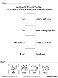 Free worksheets to print and download. Kindergarten Reading Printable Worksheets Myteachingstation Com