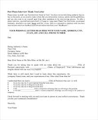 Hello, this is in regards to the job interview yesterday. Free 8 Sample Thank You Letters After Interview In Ms Word Pdf