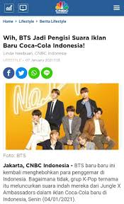 Doyoung bahkan sampai disapa instagrammer terbaik oleh para penggemar. Dita á´®á´± On Twitter Bts Becomes The Voice Of Coca Cola Indonesia S New Ad Not Long After Fans Are Hyping The News Bts S Agency Big Hit Entertainment Immediately Clarified We Confirmed