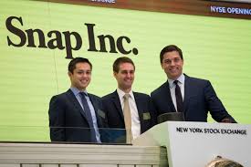 Snap Stock Finishes Up 44 On First Day Techcrunch