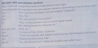 Dibawah ini adalah uraian mengenai contoh kalimat teknis dalam berbagai topik, diantaranya adalah : 1 Apakah Terdapat Kalimat Penolakan Pada Teks Percakapan Di Atas 2 Sebutkan Kalimat Yang Brainly Co Id