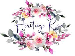 Pink Fuchsia Rose Clipart Karin Johannesson Rose Clip Art Etsy Rose Clipart Flower Clipart Clip Art