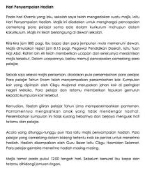 Contoh jawapan bahasa melayu penulisan upsr: Contoh Karangan Upsr Bahasa Melayu Senarai Tahun 6