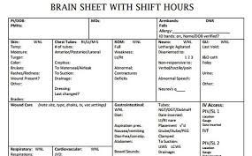Nurse Brain Sheets Shift Hours Scrubs The Leading Lifestyle Nursing Magazine Featuring Inspirational And Informational Nursing Articles Nurse Brain Sheet Nursing Magazines Nurse Report Sheet