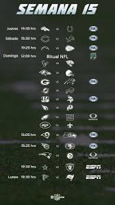 Noticias deportivas relacionadas a nfl, liga mx y su versión femenil, champions league, selección mexicana, boxeo, f1 Nfl Mexico Na Twitterze Llegamos A La Semana 15 Te Dejamos El Calendario Completo Que Partidos Vas A Ver