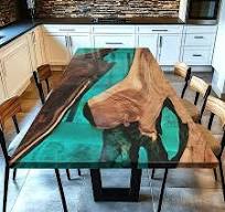 Custom Clear Epoxy Tables – SEAWAVETABLE