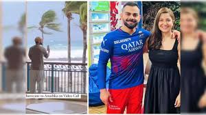 Virat Kohli records Hurricane Beryl in real-time & shares it with wife, Anushka  Sharma, video goes viral - The Economic Times
