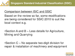 I) malaysia standard industrial classifications 2008 ver. Ppt Singapore Standard Industrial Classification Ssic Powerpoint Presentation Id 1212774
