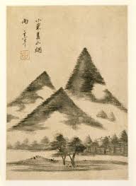 17th Century Chinese Paintings From The Tsao Family Collection Dong Qichang Landscape In The Style Of Mi Youren S Mist And Rain On Summer Mountains Three Sharply Pointed Mountains Are Wre Chinese Painting Painting Lacma