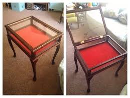 Pin By Aimee Lawson On Antique Glass Display Cabinets Side Table Wood Antique Display Case Display Case