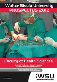 Der studiengang bio science and health b.sc. Faculty Prospectus 2012 Walter Sisulu University