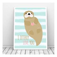Otter Nursery Art Instant Digital Download Baby Nursery Etsy Baby Nursery Art Nursery Art Frames Baby Nursery Decor