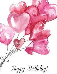 These big balloons are perfect for creating custom birthday messages, decorating your venue or as a fun photo backdrop. Birthday Balloon Heart Bouquet Blank Note Cards 6 Artistic Watercolor Happy Birthday Cards With Envelopes Red Balloon Bouquet Wantitall