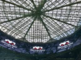 Completion Of Mercedes Benz Stadium S Retractable Roof Mercedes Benz Mercedes Stadium
