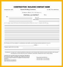 General Contractor Business Plan Template Beautiful Construction Proposal Format Business Plan Template General Contractor Business Proposal Templates