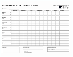 New Diabetes Tracking Chart Exceltemplate Xls Xlstemplate