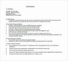 And youre incredibly underpaid as they took away pms and commissions but didnt raise the hourly to make up for it. Assistant Manager Job Description Resume Lovely Store Administrative Template Generic Job Description Template Piccomemorial
