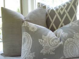 Gray And Tan Family Room Decorating Decorative Pillows Throw Pillows