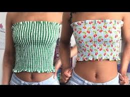 How To Make A Smocked Tube Top Shirring Sewing With Key Youtube Diy Sewing Clothes Diy Clothes Diy Fashion Clothing