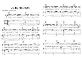 Je Te Promets Johnny Hallyday Partition Sheet Music The Strombolis Je te promets hymne les anges 10. je te promets johnny hallyday