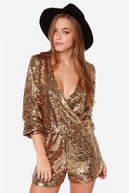 Black And Gold Sequin Romper Good As Gild Gold Sequin Romper Sequin Rompers Gold Sequin Romper Fashion