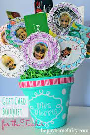 Gift card bouquet for teacher. Gift Card Bouquet For The Teacher Happy Home Fairy