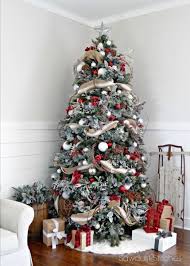 Christmas Rustic Christmas Tree Flocked Christmas Trees Christmas Decorations Rustic Tree