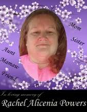 Obituary information for Rachel Alicenia Powers