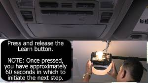 How to connect chamberlain garage door opener. Toyota Homelink Programming Chamberlain Garage Doors With Quicktrain Youtube