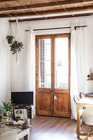 A Sunny Soulful Renovated Apartment In Barcelona Home French Doors Interior Rustic Remodel