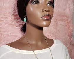 Turquoise Statement Necklace and Earrings Set