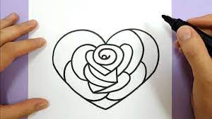 Contact t love tekeningen on messenger. Drawings Of Love Hearts And How To Draw A Rose In A Love Heart Stepstep Drawing Drawings Of Love Hear Hart Tekening Stap Voor Stap Tekenen Roos Tekeningen